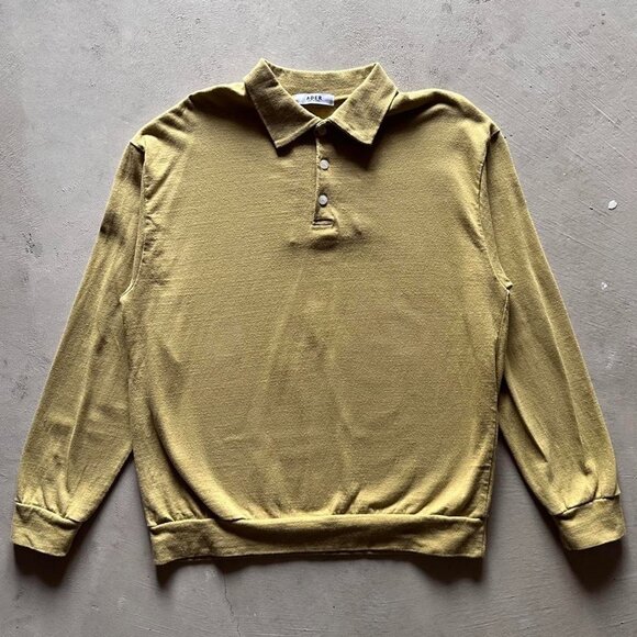 ader error yellow polo sweater - Picture 1 of 3